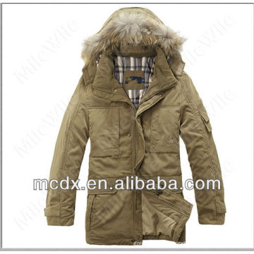 корейский капюшоном зимнее пальто мужчины